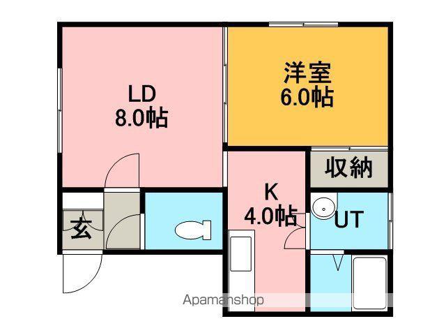 プルーリオンAY(1LDK/2階)の間取り写真