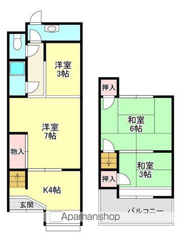 (定借10年)宇治市大久保町平盛21貸家(4K)の間取り写真