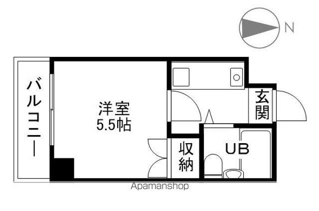 NPハイツ(1K/5階)の間取り写真