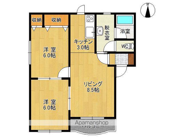 プリオールステラ(2LDK/2階)の間取り写真