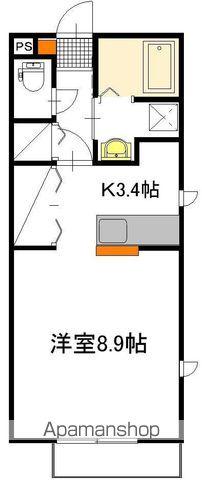 シエル メゾンA(ワンルーム/2階)の間取り写真