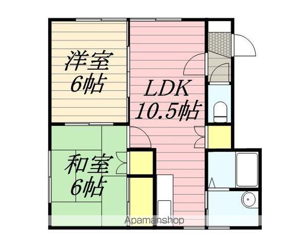 ピュアフォレスト(2LDK/1階)の間取り写真