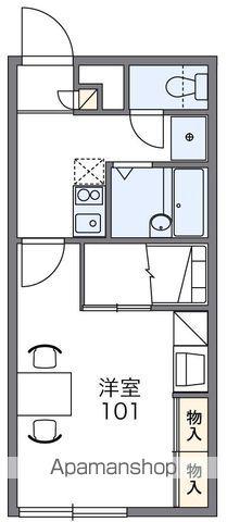 レオパレスフィオーレ(1K/1階)の間取り写真