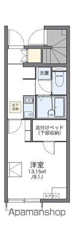 レオネクスト亀山Ⅱ(1K/1階)の間取り写真