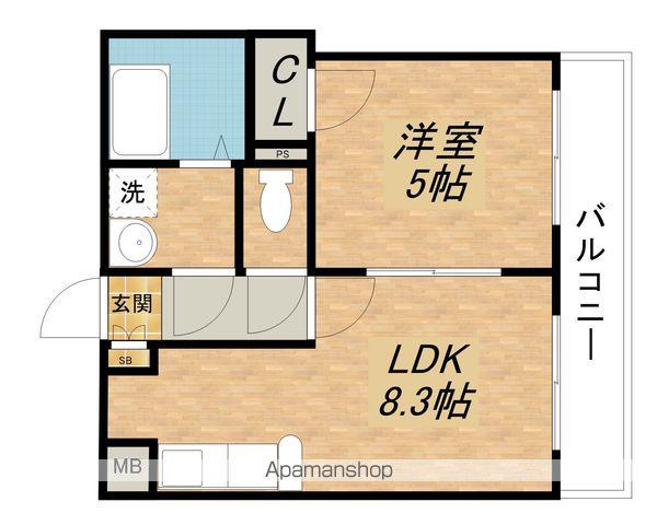 アプローズⅢ(1LDK/3階)の間取り写真