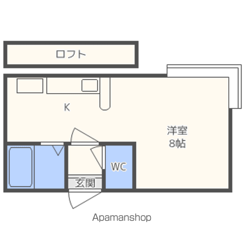 ライフステージ学園南Ⅰ(ワンルーム/3階)の間取り写真