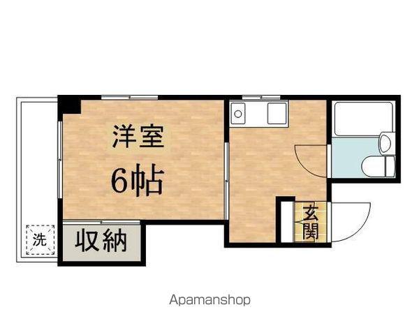 サン・パークビル(1K/3階)の間取り写真