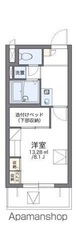 レオパレスストレーザ椿森(1K/4階)の間取り写真