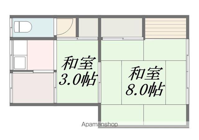 中矢アパート(2K/2階)の間取り写真