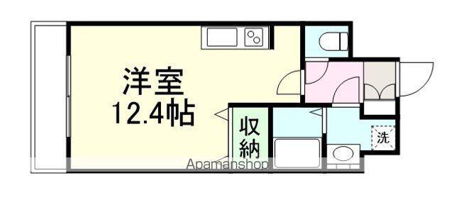 アーバンフラッツ小田原(ワンルーム/3階)の間取り写真