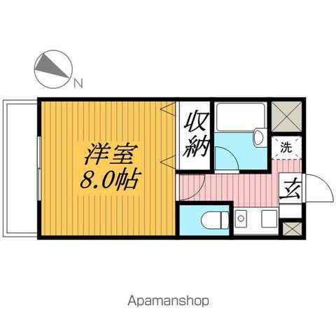 ミルフィーユ(1K/3階)の間取り写真