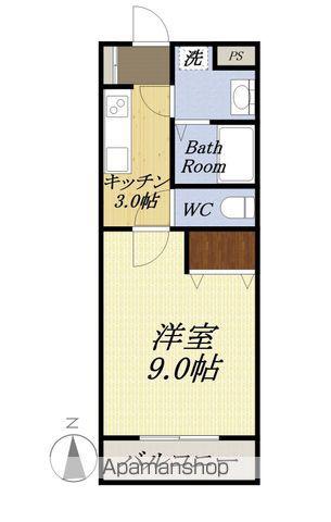 PROCEEDⅡ(1K/4階)の間取り写真