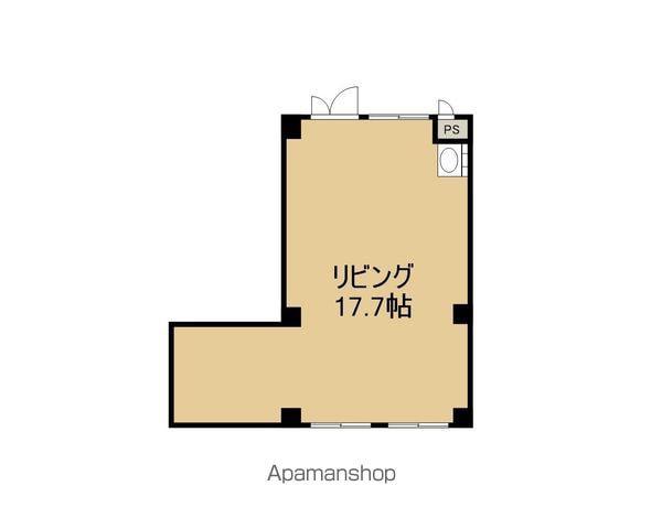 安達ビル(ワンルーム/2階)の間取り写真