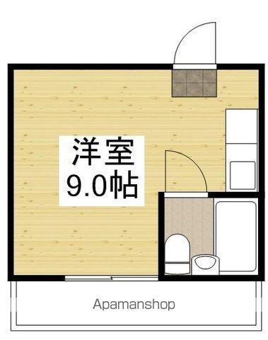 SK西川原(ワンルーム/2階)の間取り写真