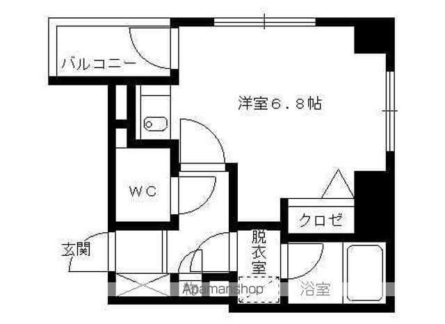 ダイアパレスエクセーブル九州大学前(ワンルーム/4階)の間取り写真