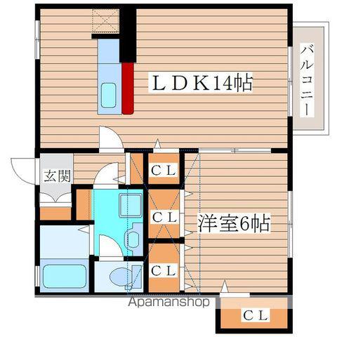 ナチュール弐番館(1LDK/2階)の間取り写真