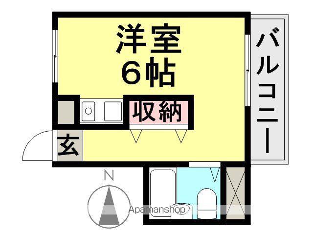 ダイド-メゾン武庫之荘Ⅵ(ワンルーム/2階)の間取り写真