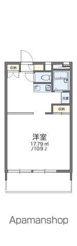 レオパレス丸山(1K/1階)の間取り写真