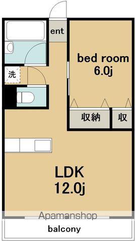大東山ビル(1LDK/3階)の間取り写真