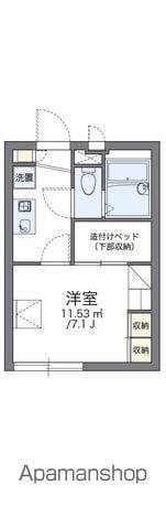 レオパレス星(1K/1階)の間取り写真