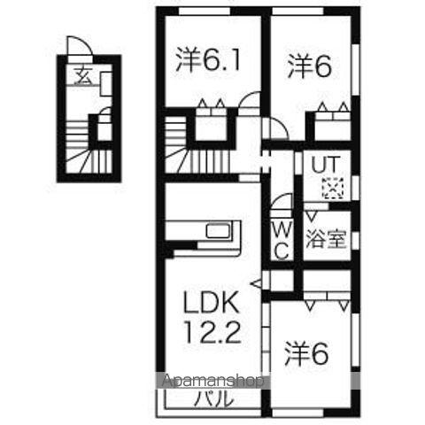 ファミリエール(3LDK/2階)の間取り写真