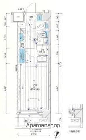 メインステージ横濱黄金町(1K/6階)の間取り写真