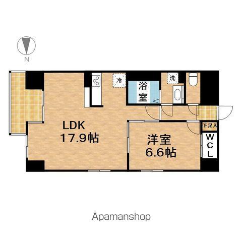 GRAMERCY SHIRAKAWA KOEN(1LDK/5階)の間取り写真