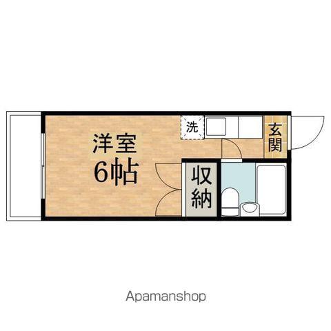 ハイツヤコウ(1K/3階)の間取り写真