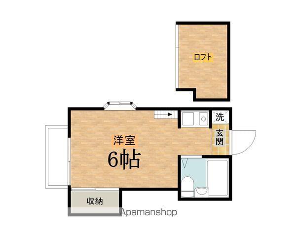 アイランドハイツ(ワンルーム/2階)の間取り写真