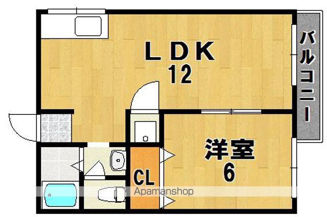 ハイツ久田(1LDK/2階)の間取り写真