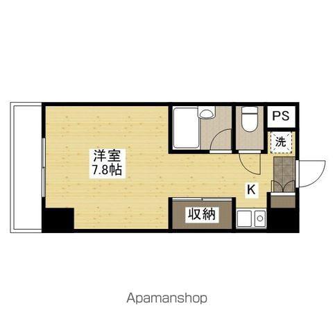 東幸ビル(ワンルーム/2階)の間取り写真