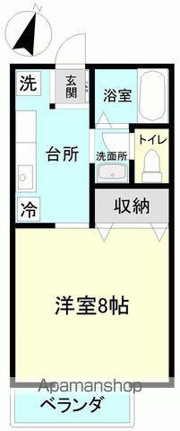 昭和コーポいわきA棟(1K/1階)の間取り写真