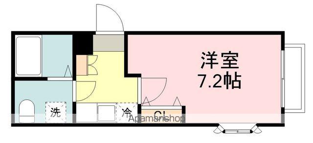 コーポマリーナ(1K/2階)の間取り写真