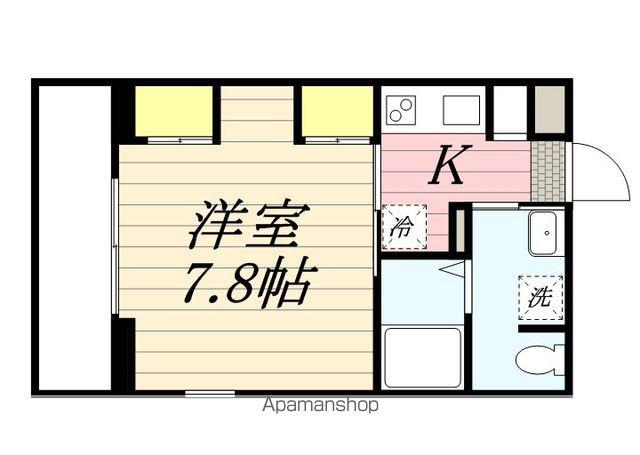 リブリ・みどり野(1K/1階)の間取り写真