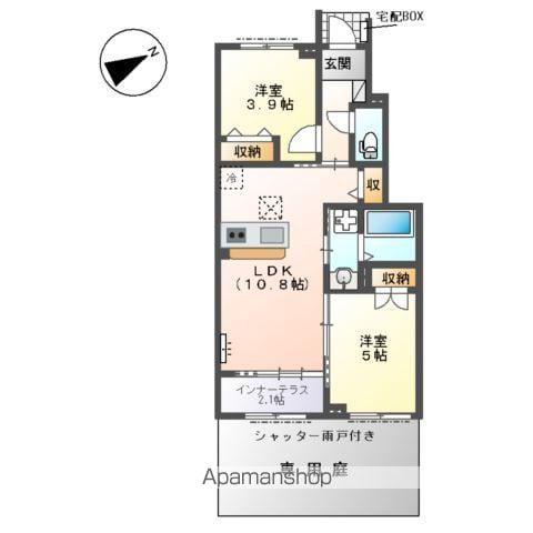 ステラ ハウス(2LDK/1階)の間取り写真