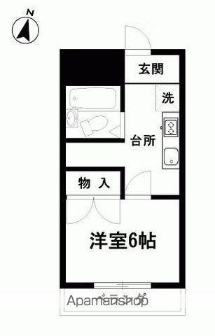 山良コーポ(1K/2階)の間取り写真