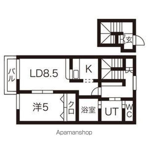 ジャンティ泉B(1LDK/2階)の間取り写真