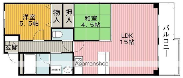 プリメゾン豊中(2LDK/2階)の間取り写真