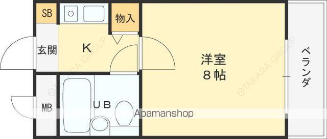 PALMIZIO花園Ⅰ(1K/3階)の間取り写真
