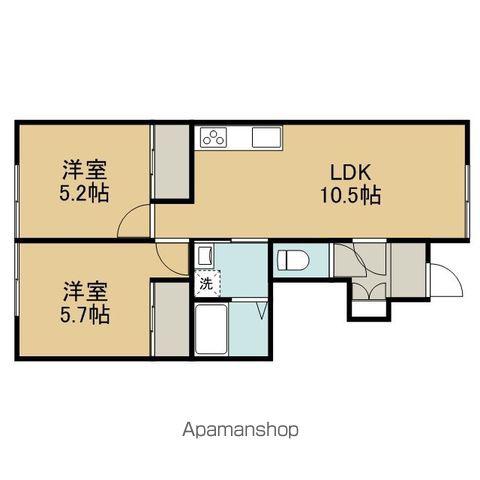 ニートパーク2(2LDK/1階)の間取り写真