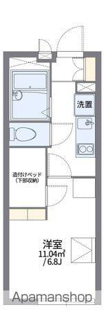 レオパレスENCOUNTER(1K/1階)の間取り写真