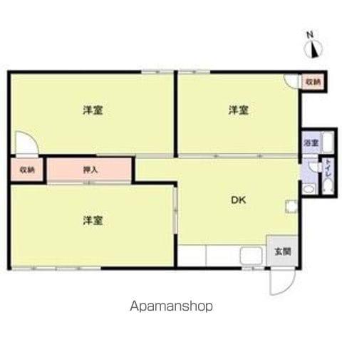 メゾンドアミ(3DK/2階)の間取り写真