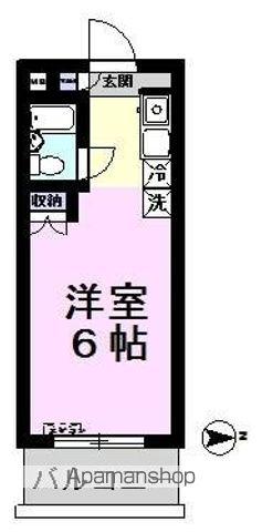 トップ北小金第一(ワンルーム/3階)の間取り写真