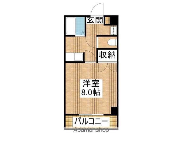 セラフィム(1K/3階)の間取り写真