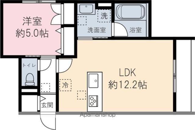 ラ カーサドルチェ(1LDK/1階)の間取り写真