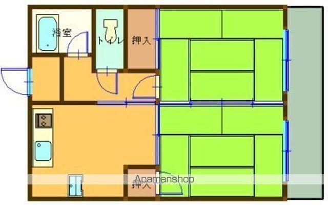 第2城山ビル(2DK/5階)の間取り写真