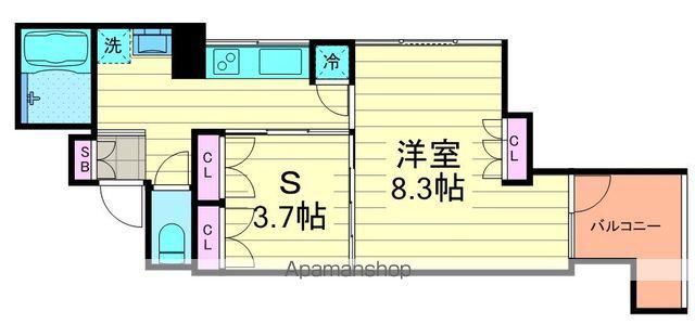 ル・パサージュ(2K/5階)の間取り写真