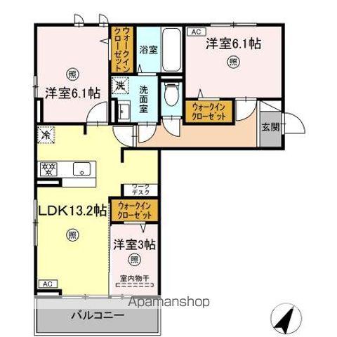 メゾン・ド・K S(3LDK/2階)の間取り写真