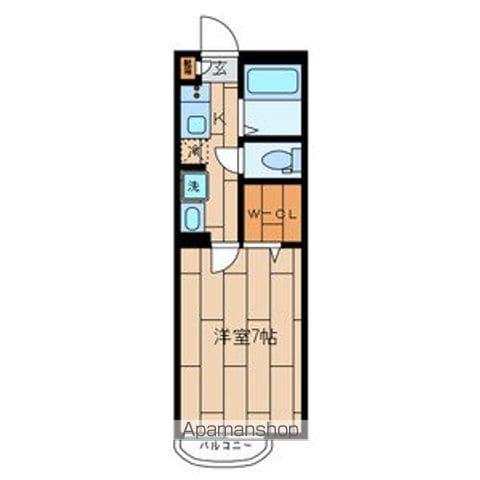 グランドール(1K/2階)の間取り写真