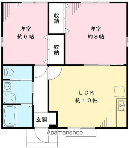 常磐線 荒川沖駅 徒歩28分 1階建 築14年(2LDK)の間取り写真